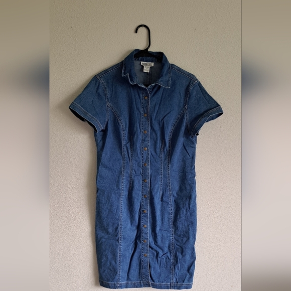 Robbie Bee Vintage Denim Dress Size 12 - Picture 1 of 3